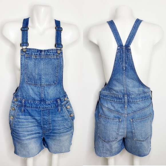 Madewell Adirondack Shortall Raw Hem Overalls - Picture 5 of 11
